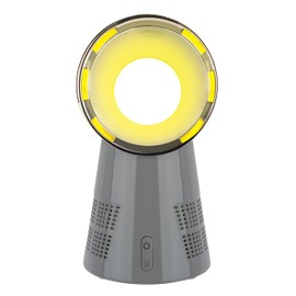 FIVECATCH BREEZE IT - Humidifying Bladeless Fan | Gray | Does Not Gather Dust | Easy To Clean | 10" Tall | 3-Speeds|Integrated LED Nightlight | USB Power Source