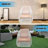 Aoblok Plastic Furniture Covers, Chair Covers for Movable Storage, Waterproof,