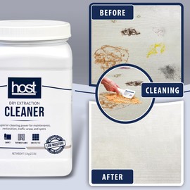 HOST® Dry Extraction Cleaner - Case of 6-2.5 lb containers – Natural, Non-Toxic, and Biodegradable – Removes Tough Soil, Spots, Odors, and Allergens