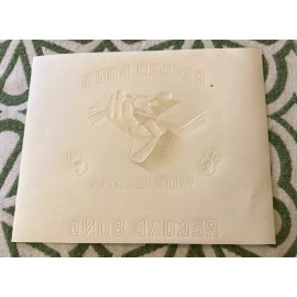 CIGAR BOX LABEL VINTAGE EMBOSSED C1920 RECORD BOND ORIGINAL