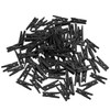 VOSAREA 100 Pcs Mini Wooden Paper Clips Multi-Use Clothes Pegs