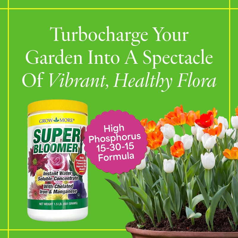 Grow More Super Bloomer 15-30-15 Fertilizer - 1.5lbs of Flower