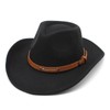 ASTOC Western Cowboy Hat Band With Buckle for Women and