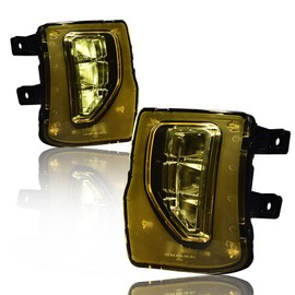 ALLGOOD LED Fog Lights w/Bulbs, Compatible with Chevy Silverado 1500 Pickup 2016-2018, Front Bumper Driving Fog Lights Lamps Yellow Lens 1Pair