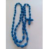 Nylon Rosary Knotted cord Blue