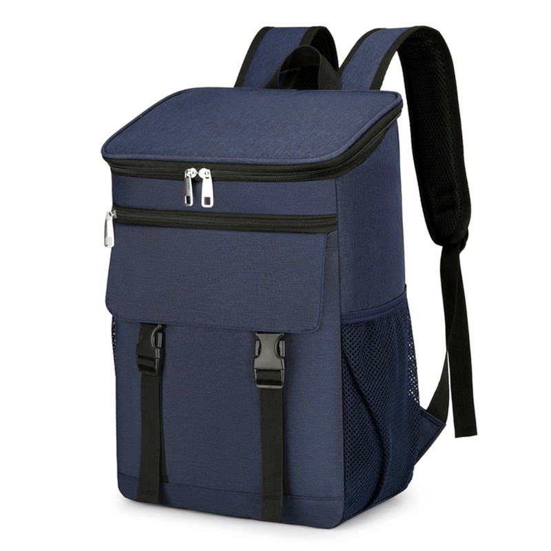 Large Capacity Insulated Cooling Backpack Waterproof Picnic Cooler Bag Blue