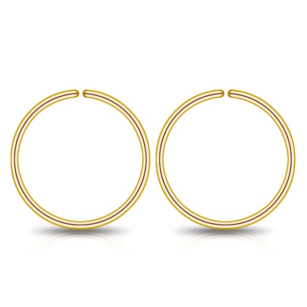 LUCKYJEWUS Small Gold Sterling Silver Huggie Hoop Earrings for Women