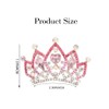 Kilshye Princess Tiara Comb Small Crystal Girls Crown Hair Combs