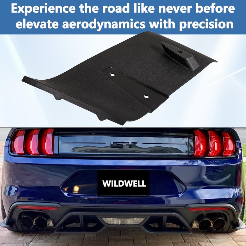 WildWell Mustang Rear Diffuser Valance Aero Foil Kit for 2018-2023