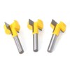 WSOOX 3 Pieces T-slot & T-Track Slotting Cutter Router Bit