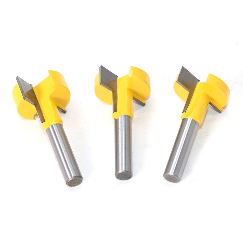 WSOOX 3 Pieces T-slot & T-Track Slotting Cutter Router Bit