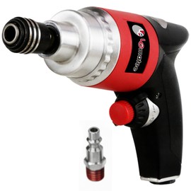 LE LEMATEC Professional Air Impact Driver - 13000 RPM Pneumatic Wrench with Twin Hammer, 40 ft-lb Torque, 1/4" NPT Compact Gun for Automotive, Furniture & Woodworking (LE-ID413)