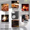 Creative Ring Buckle Grinding Wheel Lighter, Butane Torch Soft Flame,