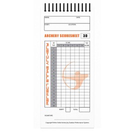 Perfect Strike Archery 3D Shoot SCOREBOOK with Rules and Scoring Diagrams : Heavy Duty. Great for Practice and Competition. (2 Books)