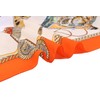 Grace Scarves 100% Silk Scarf, Extra-Large, Royal Drums, Orange