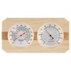 Dyna-Living Sauna Thermometer 2 in 1 Wooden Fahrenheit Thermometer Hygrometer