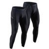 DEVOPS 2 Pack Men's Compression Pants Athletic Leggings with Pocket