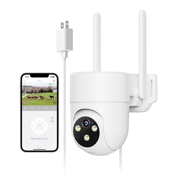 PESAIR 4G LTE Outdoor Surveillance Camera with SIM Card, 2K
