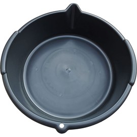 Schattec 8 L Oil Drain Pan Oil Collection Tray Round Plastic Tray