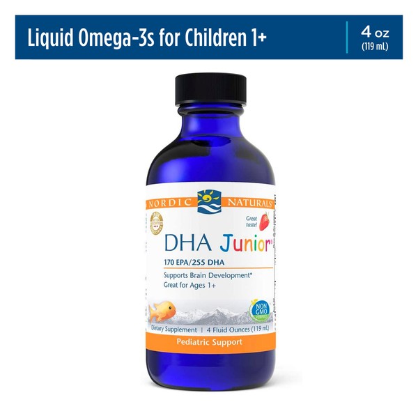 Nordic Naturals Pro DHA Junior Liquid - Omega-3 DHA Oil For Ages 1-6, 4 Oz.