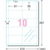 A-One Multi-Card Business Card Transparent Matte Film 30 Sheets 51181