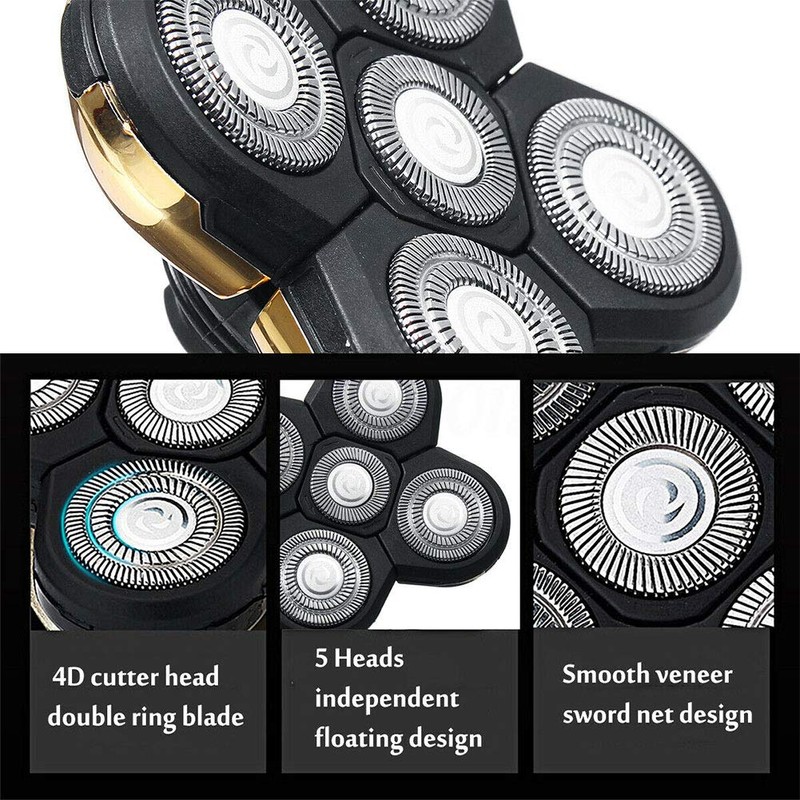 5 Head Shaver Replacement, Shaver Replacement Heads, Easy Install Electric