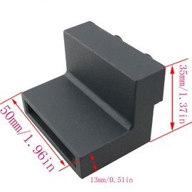 Flat Rail Roller Stop CHENJIN 1Set Black Aluminium Alloy Barn Door Stopper for Sliding Barn Door Flat Track with Small Wrench, Perfect Replacement Sliding Barn Door Hardware Accessories