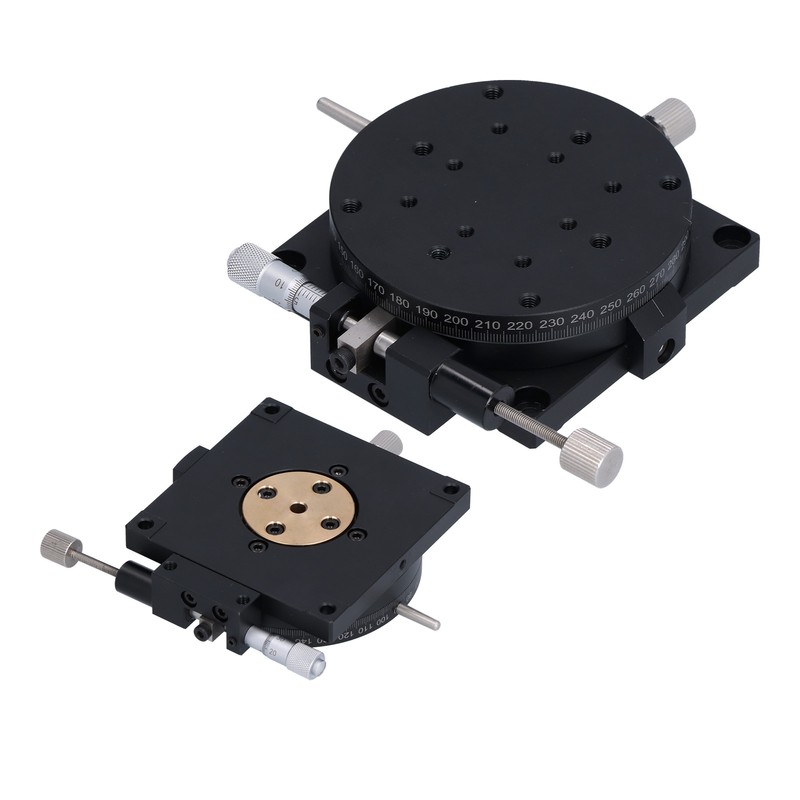 Manual Rotating Linear Stage Sliding Table Rough Tuning 360° with