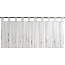 Elbersdrucke Helio 07 Bistro Curtain Polyester 48 x 140 cm White/Grey