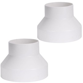 HOTQ Ventilation Fan Duct Conversion for Ventilation Pipes, Coupling, Ventilation Fan Parts, Fittings, Different Diameter Hose Connector, Duct Hose Online, Set of 2 (3.9 - 3.0 inches (100 mm - 75 mm)