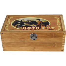 Jeu De Loto Russe Dans Un Coffret En Bois Bingo Loto