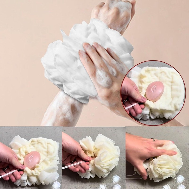 2 Pack 2 in 1 Shower Balls, Bath Products, Bath