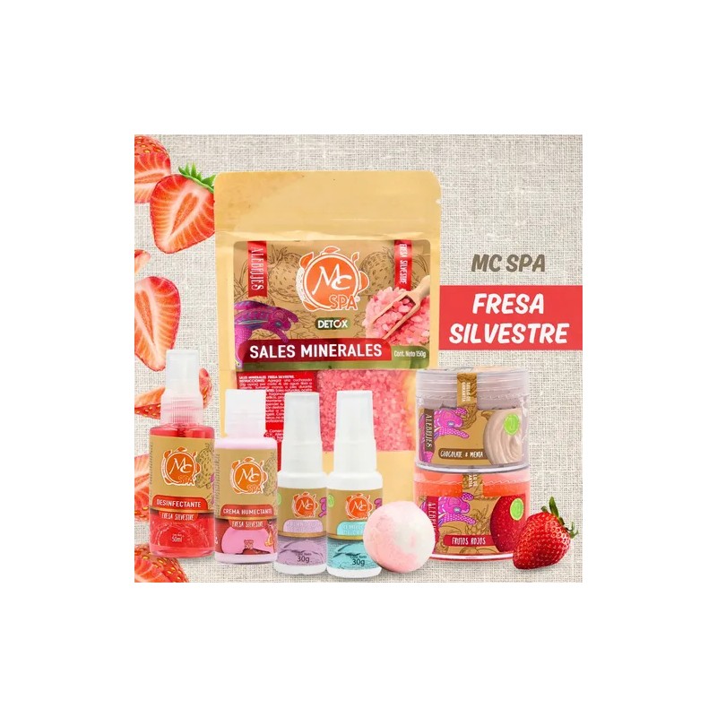 Mc Spa Kit Tina Relax 14 pzs Exfoliante y Sales