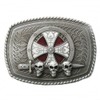 AW-Collection Belt Buckle Buckle for Interchangeable Belt Skull Cross, multicoloured