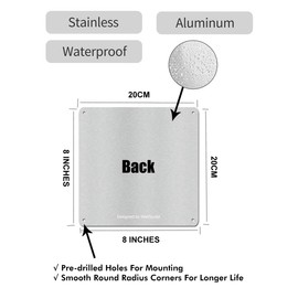8x8" Parking Lot Number 3 Sign - High-Intensity Grade Aluminum, Weatherproof, Fade-Resistant, Curbside Number, Blue/White, Ideal for Outdoor and Indoor Use
