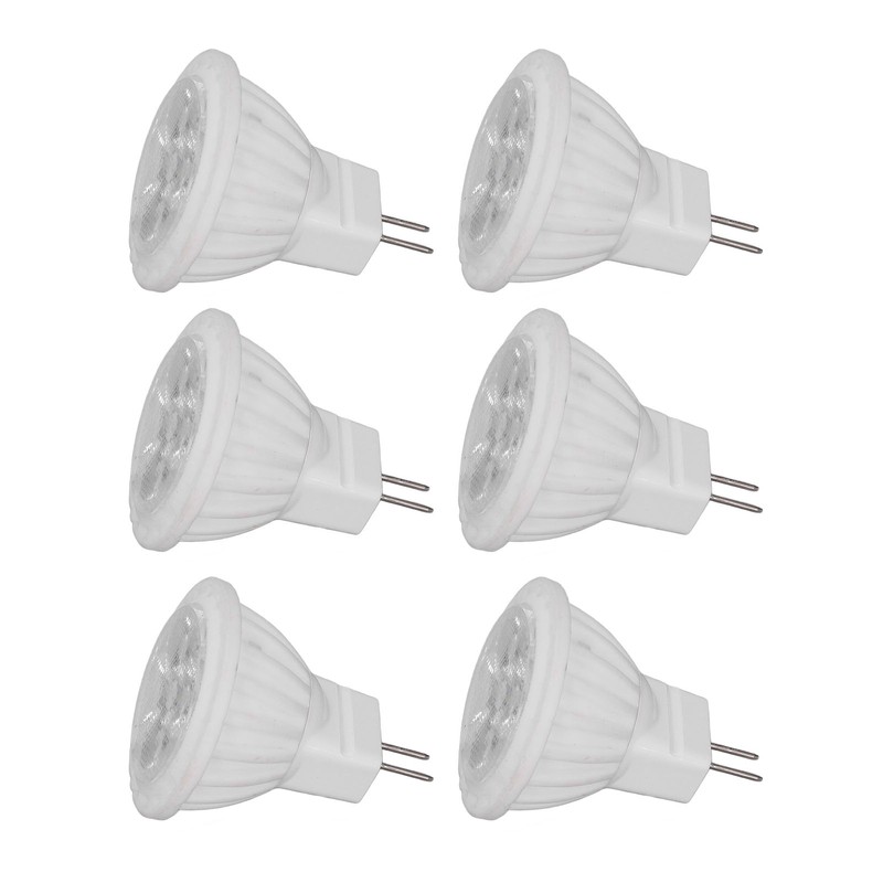 6Pcs MR11 LED Light Bulb 4W GU4 Dual Pin Bulb