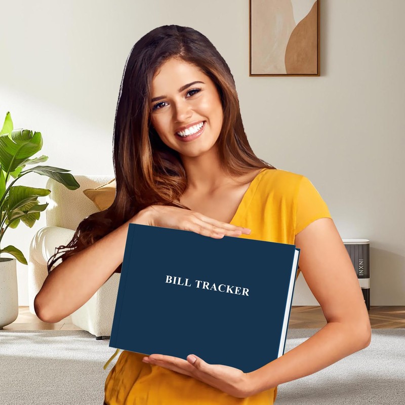 Bill Tracker Notebook - Monthly Bill Organizer & Planner for