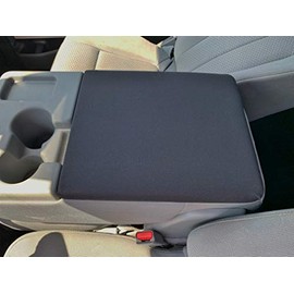 Auto Console Covers- Fits The 2011-2015 Ford F-150 XLT, STX, and FX2 Center Console Armrest Cover Waterproof Neoprene Fabric. (Black)