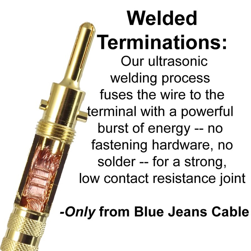 Blue Jeans Cable Canare 4S11 Speaker Cable, with Welded Locking