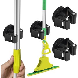 ULIBERMAGNET Magnetic Broom Holder Magnetic Mobile Heavy Duty Non-Slip Wall Storage Convenient Storage - Broom Shovel Hook for Garage Kitchen Garden