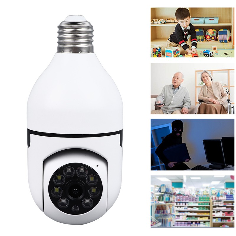 Light Bulb Security Camera Wireless 360 Degree Panoramic View 2