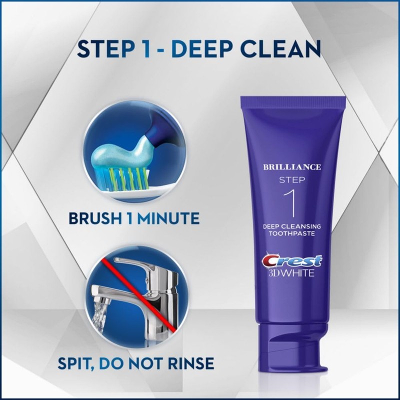 Crest 3D White Brilliance Toothpaste and Whitening Gel System, 4.0oz