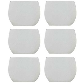 Teensery 6 Pcs Sublimation Blank Wine Glass Sleeve - White Neoprene Cover for Glass Ornaments Supplies