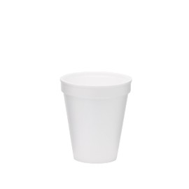 Vio 8C8W Biodegradable Foam Cups - 8 oz - Hot And Cold Drink Use - 200 Count - Made In The USA - Sustainable Disposable Cups