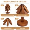 YUEXINKJWooden Trivets for Hot Dishes Tree Shape Set of 4