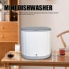 Mini Dishwasher, Compact Countertop Dishwasher with 4L Built in Water,