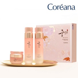 Koreanina 코리아나 궁설연 윤설 3종세트 (수액120ml, 유액120ml, 크림50g) Koreana Palace Silky Skin 3-Piece Set (Toner 120ml, Emulsion 120ml, Cream 50g)