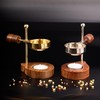 NKlaus Adjustable Incense Burner with Wooden Handle Incense Stand Esoteric