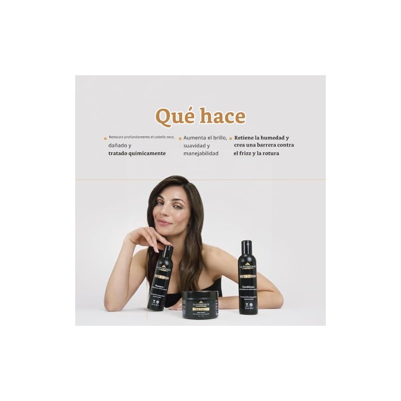 LA PUISSANCE Champú, Acondicionador Y Mascarilla Capilar Con Aceite De