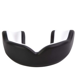 Oral Mart Black/White Youth Mouth Guard for Kids - Youth Mouthguard for Karate, Flag Football, Martial Arts, Taekwondo, Boxing, Football, Rugby, BJJ, Muay Thai, Soccer, Hockey (with Free Case)
